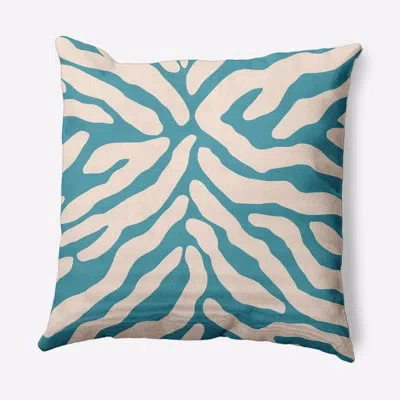 E By Design Animal Stripe Decorative Throw Pillow In Explorer Blue