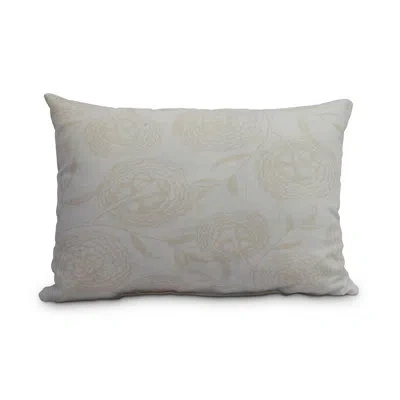 E By Design Antique Flowers Decorative Floral Indoor/outdoor Lumbar Pillow