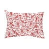 E By Design Aurora Outdoor Rectangular Pillow Cover & Insert In Orange