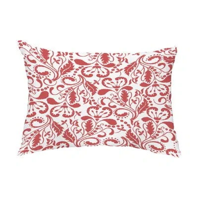 E By Design Aurora Outdoor Rectangular Pillow Cover & Insert In Orange