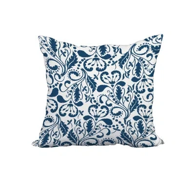 E By Design Aurora Print Square Pillow Cover And Insert In Blue