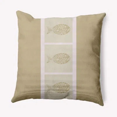E By Design Bartow Pillow Cover & Insert Pa782 In Taupe