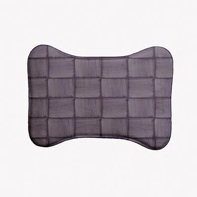 E By Design Basketweave Bone Shape Pet Feeding Placemat In Purple