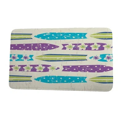 E By Design Bath Rug In Purple