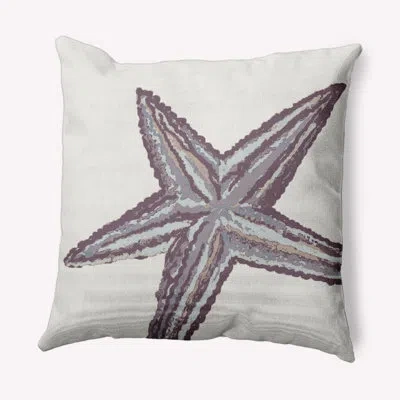 E By Design Beach Vacation Animal Print Throw Pillow In Dusty Purple
