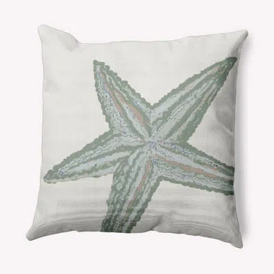E By Design Beach Vacation Animal Print Throw Pillow In Sage