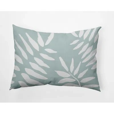 E By Design Beach Vacation Floral Reversible Throw Pillow In Aqua Floral