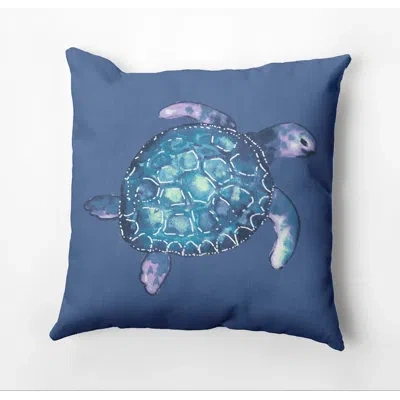 E By Design Beach Vacation Outdoor Pillow Cover And Insert In Blue