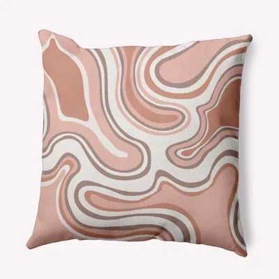 E By Design Beach Vacation Polyester Throw Square Indoor/outdoor Pillow Cover & Insert