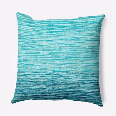 E By Design Beach Vacation Square Pillow Cover & Insert In Teal