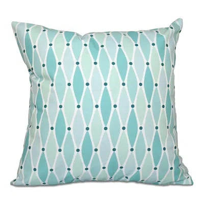 E By Design Beach Vacation Throw Pillow In Aqua
