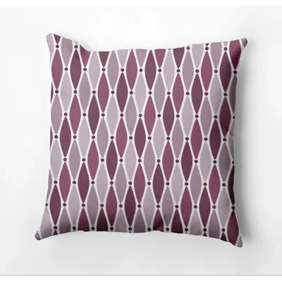 E By Design Beach Vacation Wavy Outdoor Pillow Cover & Insert In Purple
