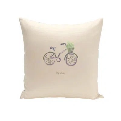E By Design Bicileta Square Pillow Cover