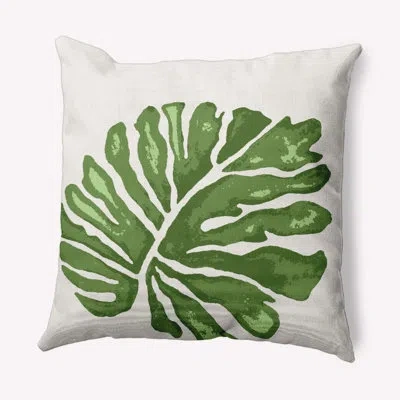E By Design Big Leaf Decorative Throw Pillow