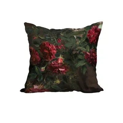 E By Design Blossoming Still Cotton Square Pillow Cover & Insert