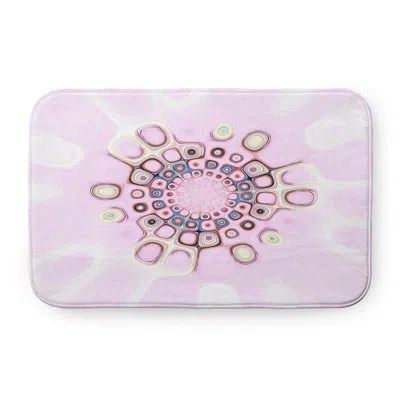 E By Design Blushy Splash Pet Feeding Placemat In Pink
