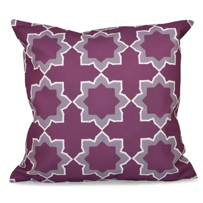 E By Design Bohemian Square Pillow Cover & Insert In Purple