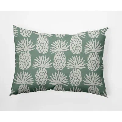 E By Design Botanical Blooms Floral Throw Pillow In Sage