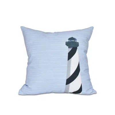 E By Design Brackenville Light House Outdoor Throw Pillow