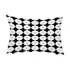 E By Design Button Up Outdoor Rectangular Pillow Cover & Insert In Black