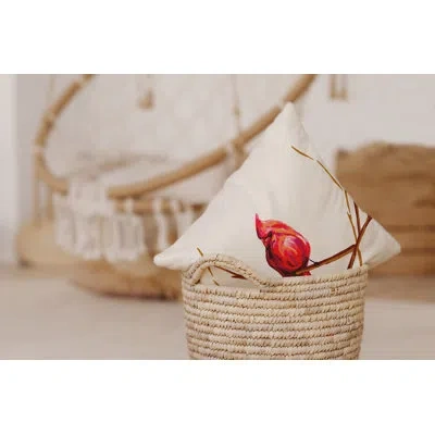 E By Design Cardinal Outdoor Pillow Cover & Insert