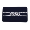 E By Design Carrick Bend Bath Mat In Navy