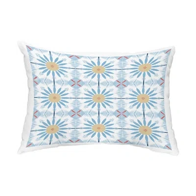 E By Design Chaney Rectangular Pillow In Light Blue