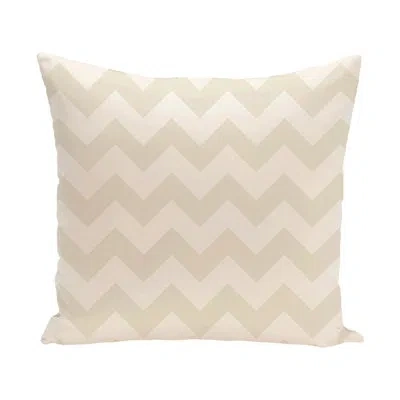 E By Design Chevron Square Pillow Cover And Insert In Ivory