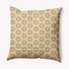 E By Design Chickens-go-round Easter Decorative Square Pillow Cover & Insert In Corn Yellow