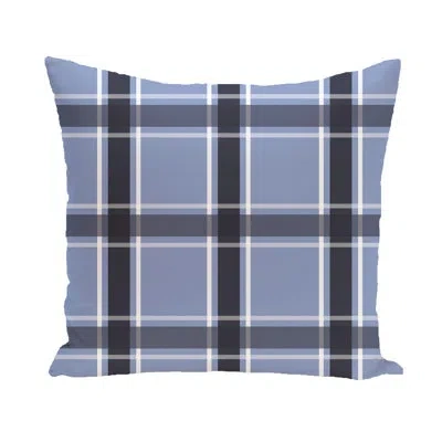 E By Design Criss Cross Outdoor Rectangular Pillow Cover & Insert In Cornflower