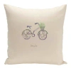 E By Design Decorative Bicycle Pillow Cover & Insert