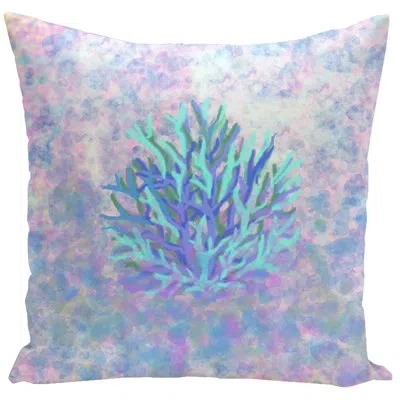 E By Design Decorative Coral Square Pillow Cover & Insert
