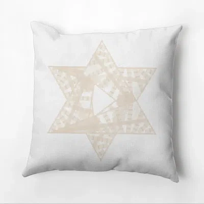 E By Design Decorative Holiday Square Pillow Cover And Insert In Cream,off White