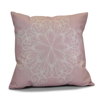 E By Design Decorative Holiday Square Pillow Cover And Insert In Light Pink