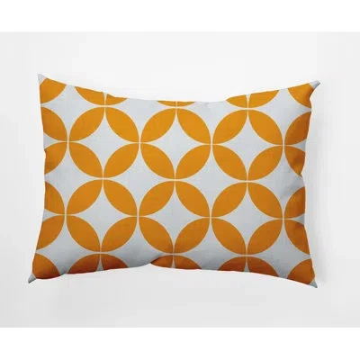 E By Design Decorative Lumbar Throw Pillow In Yellow
