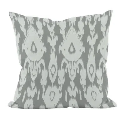 E By Design Decorative Polyester Throw Pillow In Gray