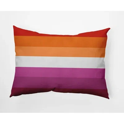 E By Design Decorative Throw Pillow In , Yes In Pink,orange