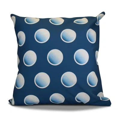 E By Design Dip Dye Dots Outdoor Square Pillow Cover And Insert In Teal