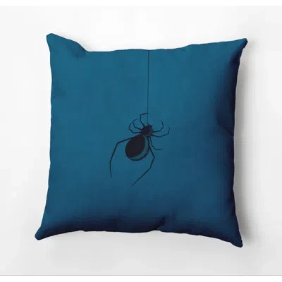 E By Design Eeek! Holiday Print Pillow Cover & Insert In Teal