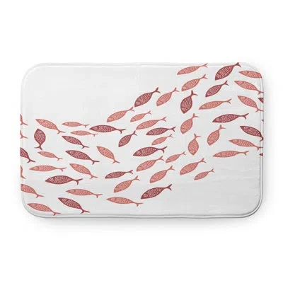 E By Design Escuela Pet Feeding Placemat In Orange