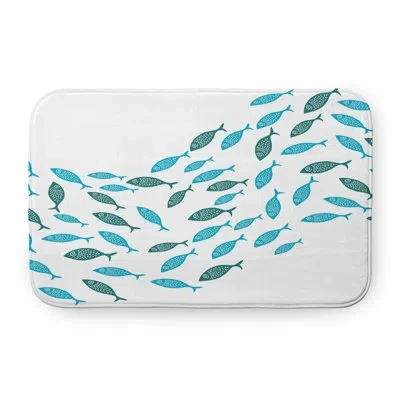 E By Design Escuela Pet Feeding Placemat In Turquoise