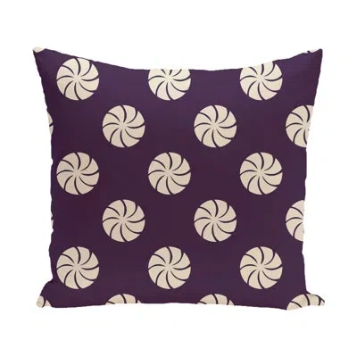 E By Design Euro Pillow In Burgundy,ivory