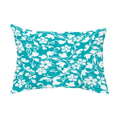 E By Design Evelyn Outdoor Rectangular Pillow Cover & Insert In Blue