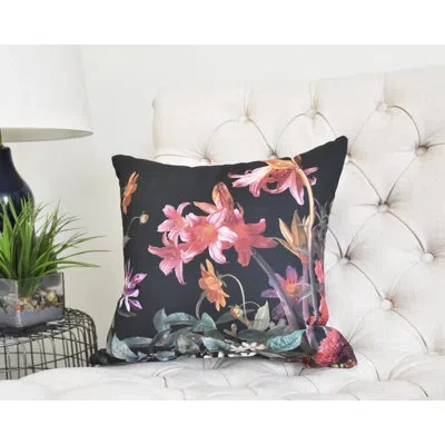 E By Design Fickle Florals Square Pillow Cover & Insert