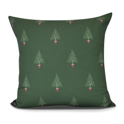 E By Design Filigree Forest Outdoor Square Pillow Cover And Insert In Green
