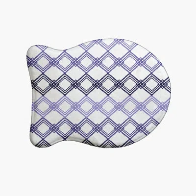 E By Design Fish Shape Pet Feeding Placemat In Blue