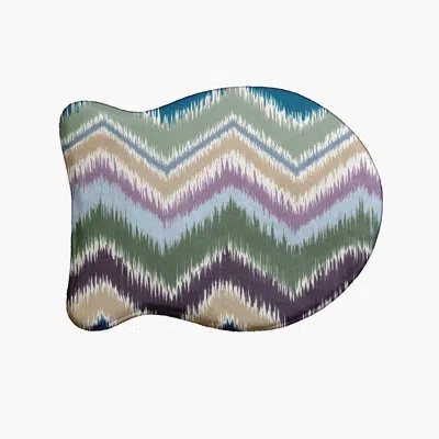 E By Design Fish Shape Pet Feeding Placemat In Dark Green,purple