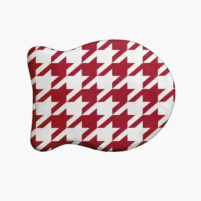 E By Design Fish Shape Pet Feeding Placemat In Red