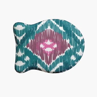 E By Design Fish Shape Pet Feeding Placemat In Teal