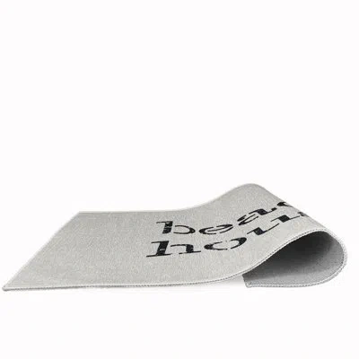 E By Design Flatweave White/black Area Rug In Black;white
